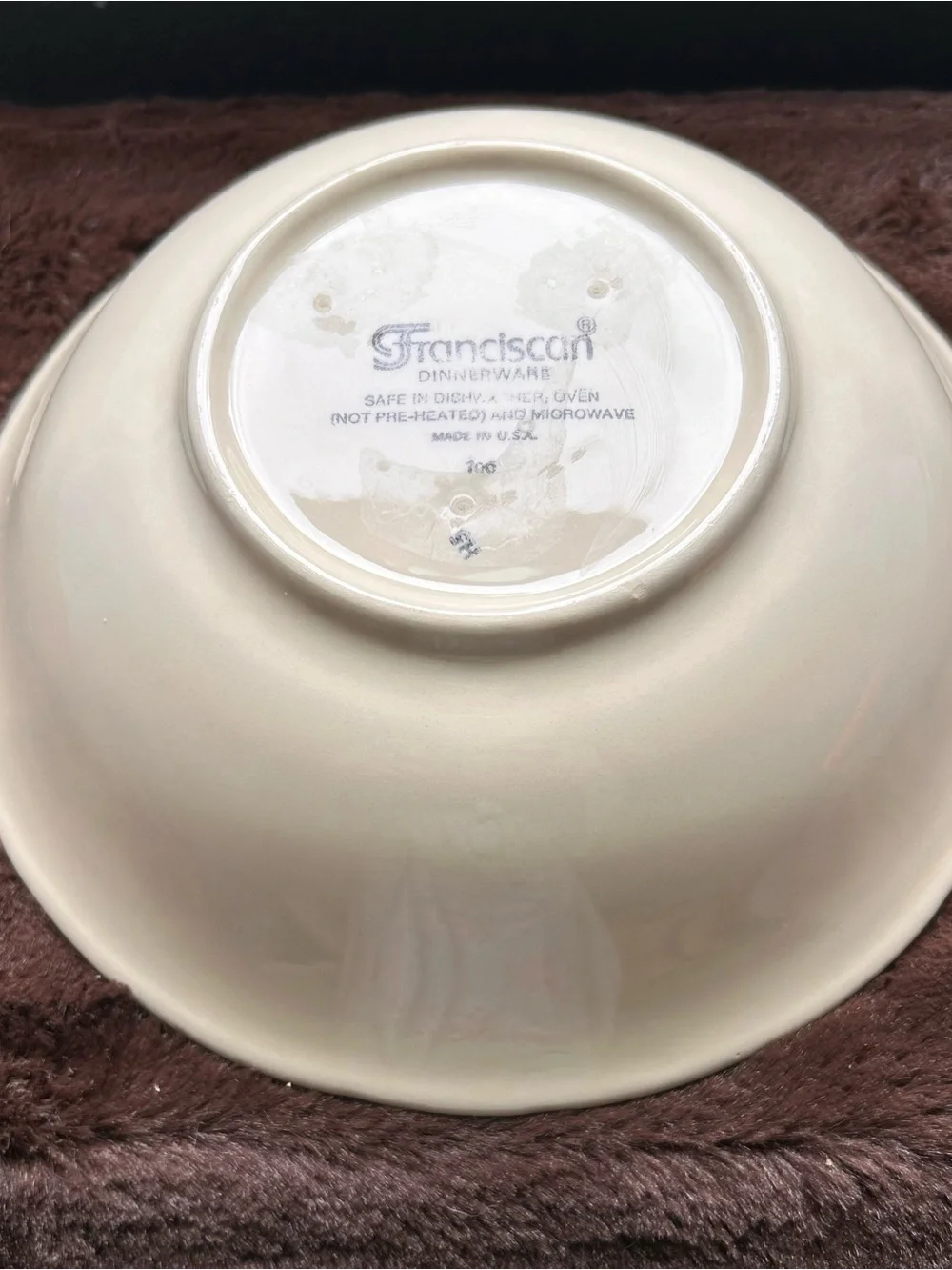 Vintage Franciscan Pottery Fresh Fruit Serving Bowl 8 3/4”